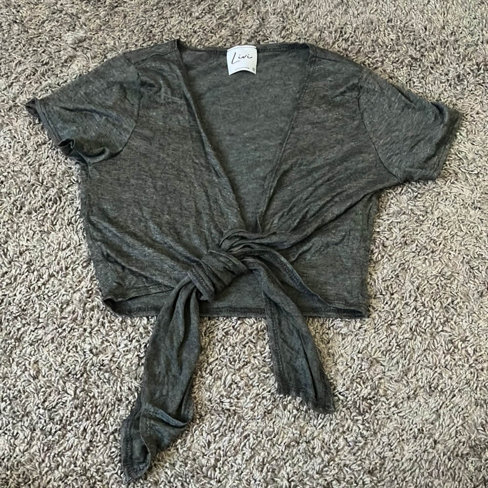 Tied crop top